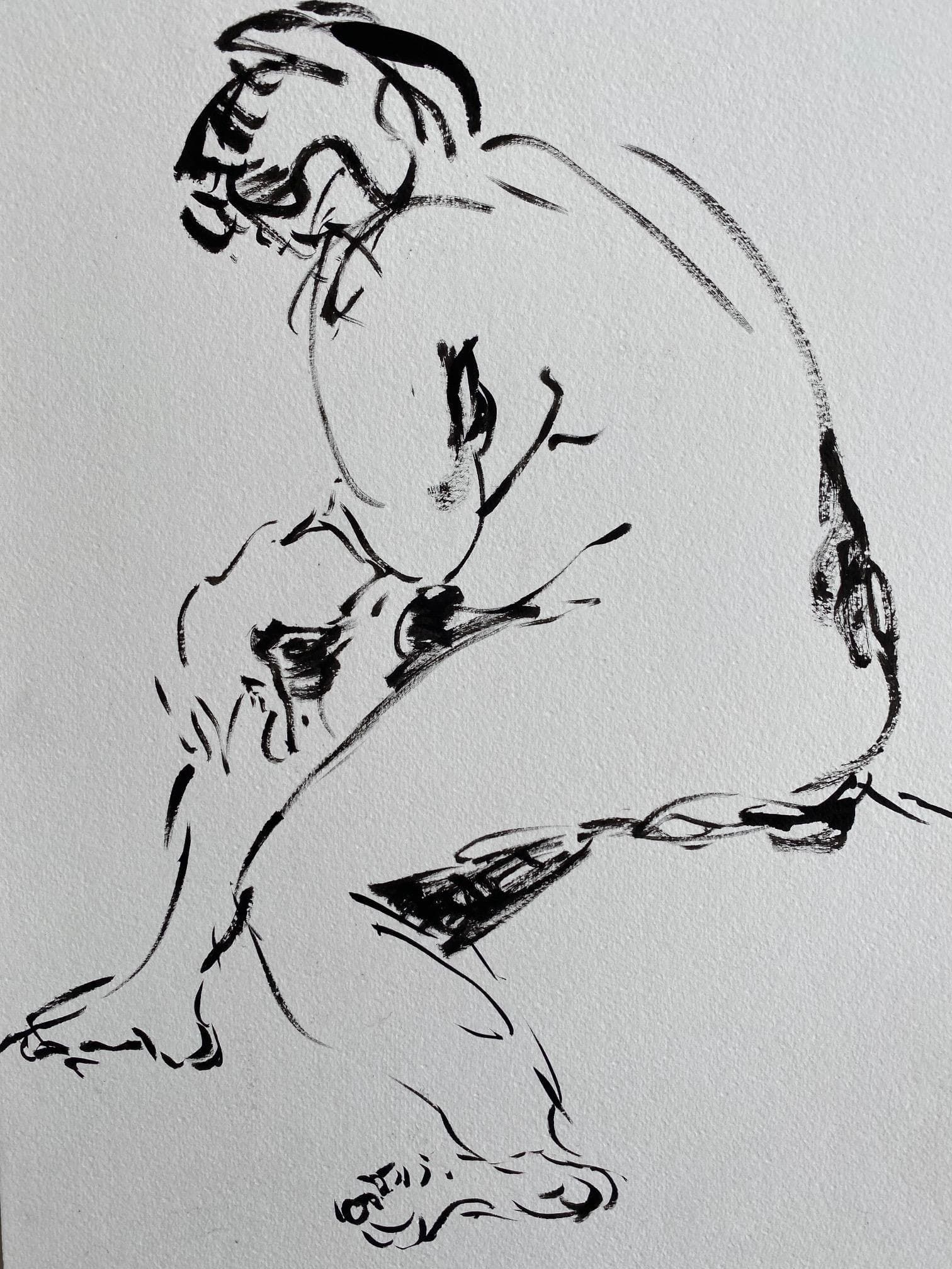 Figure Drawing by Hans van den Eijnde