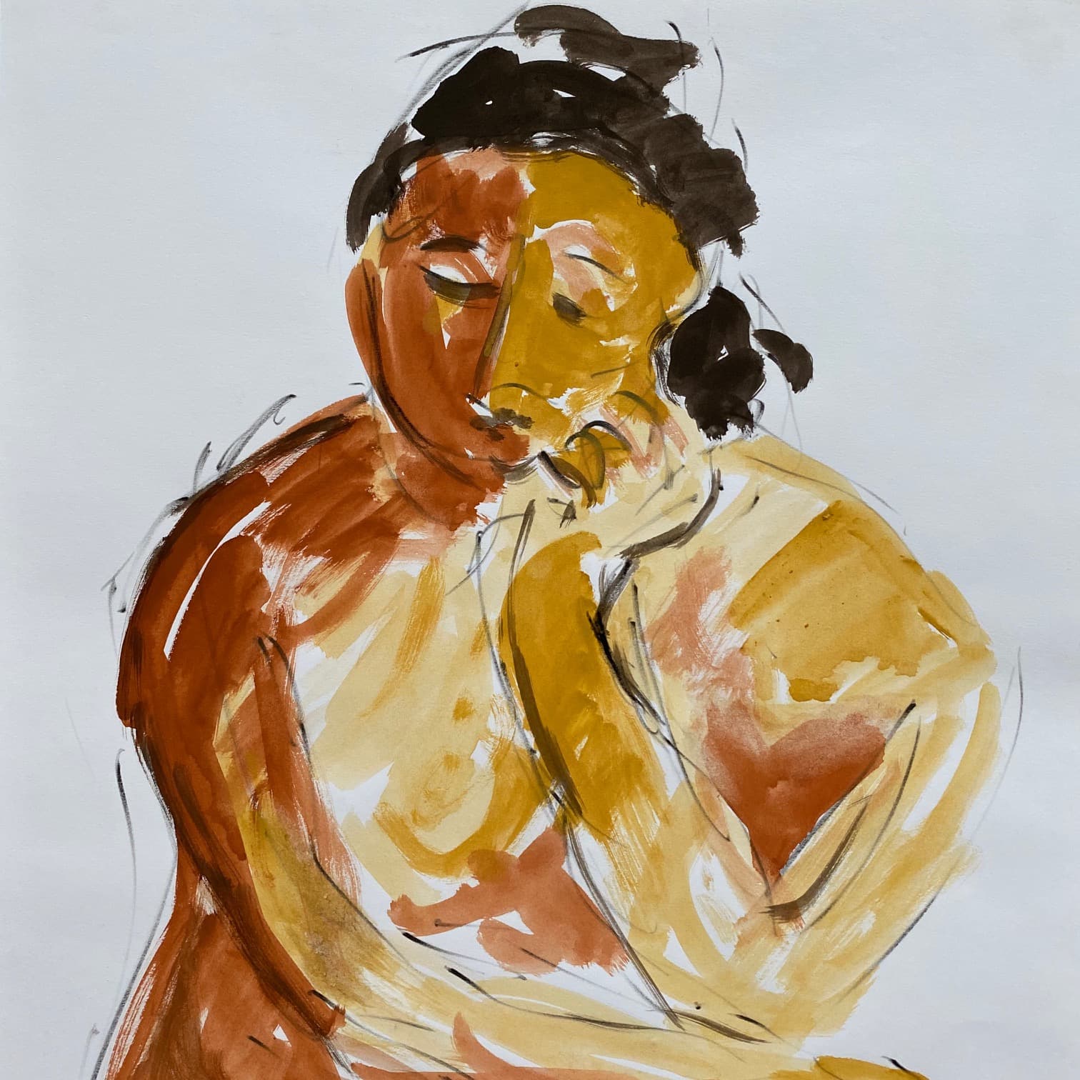 Figure Drawing by Hans van den Eijnde