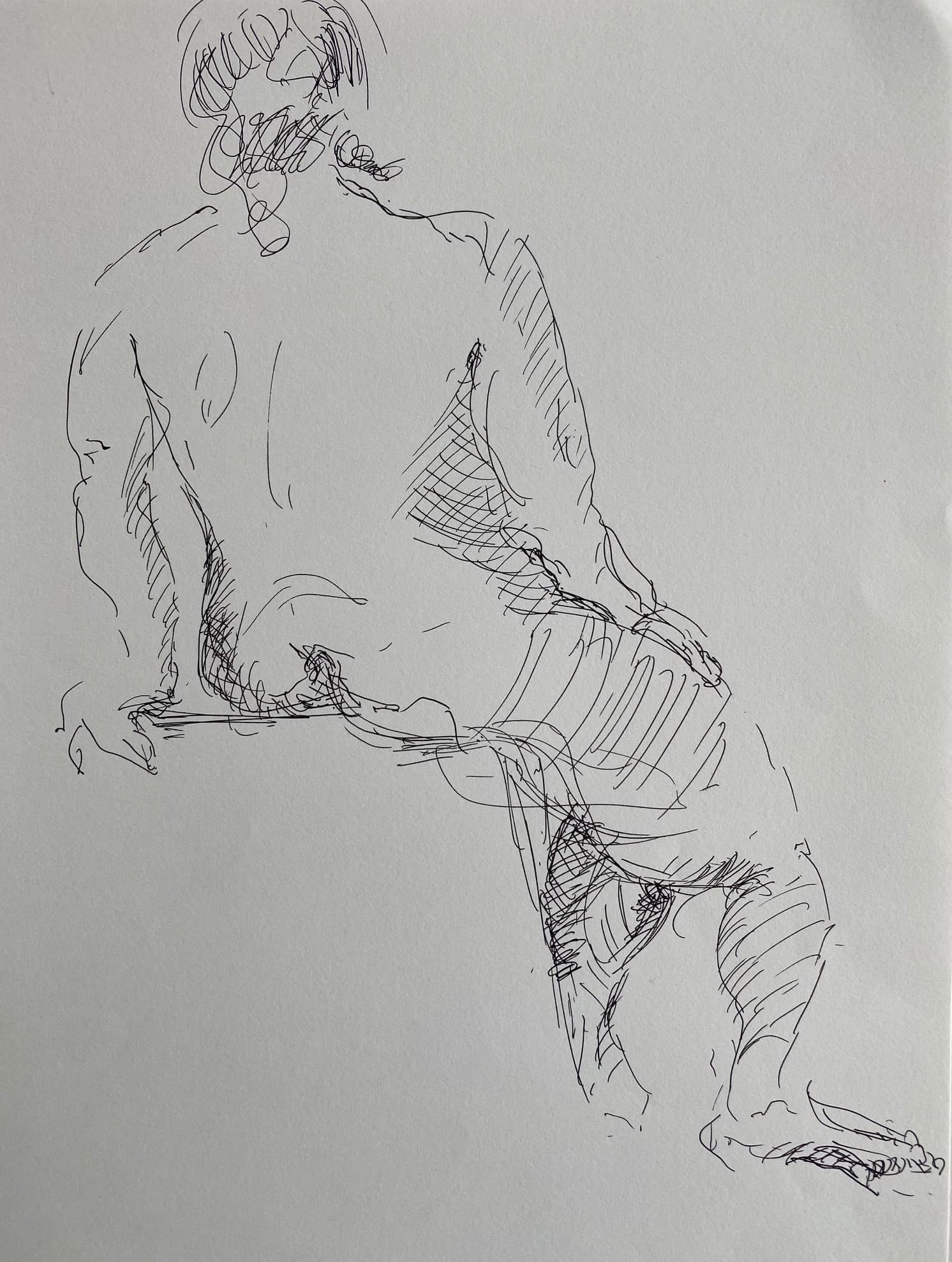 Figure Drawing by Hans van den Eijnde