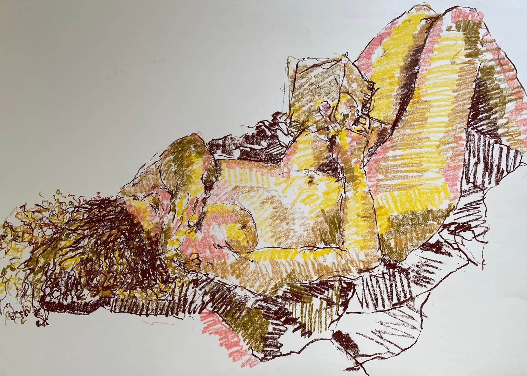 Figure Drawing by Hans van den Eijnde