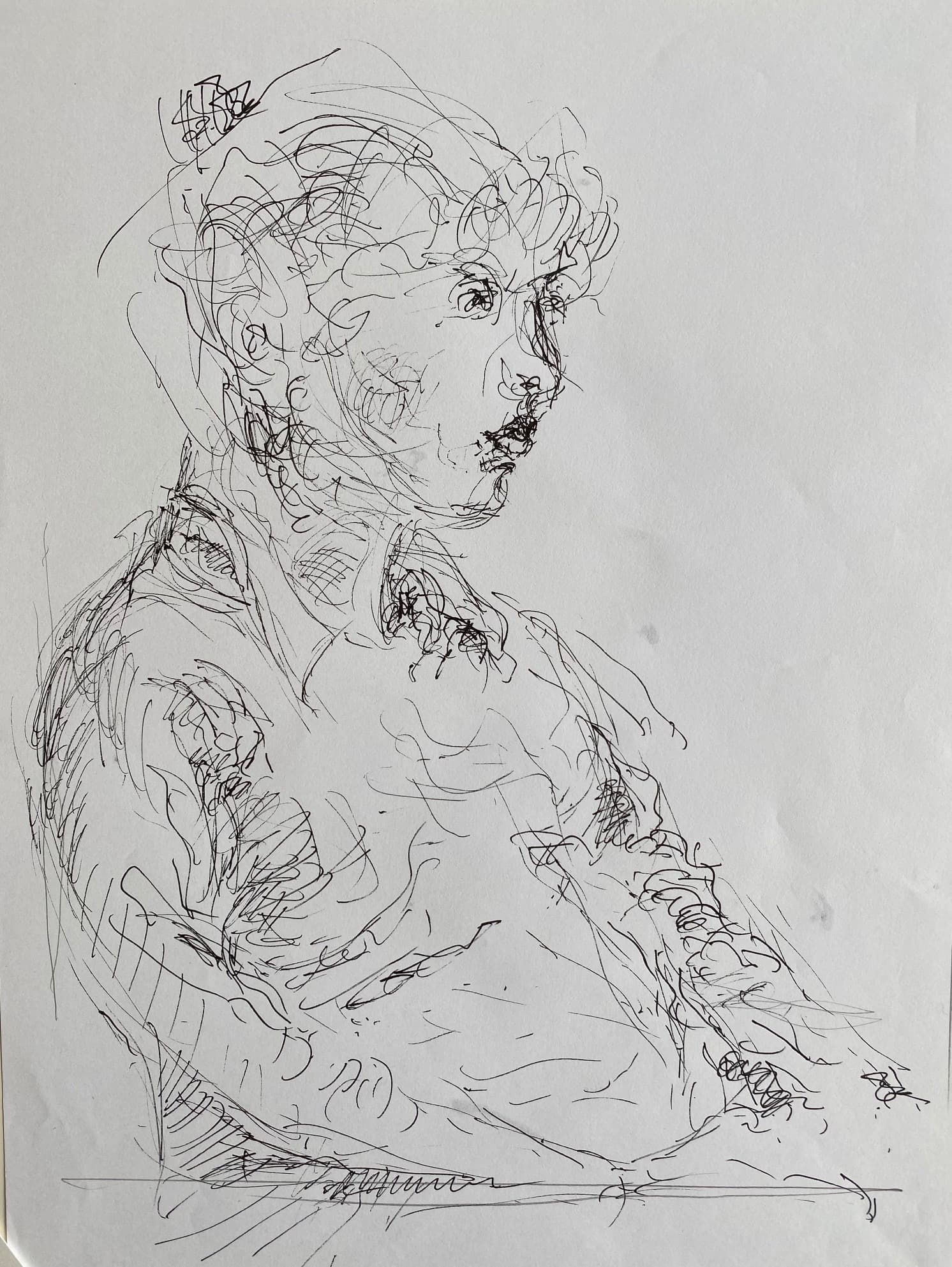 Figure Drawing by Hans van den Eijnde