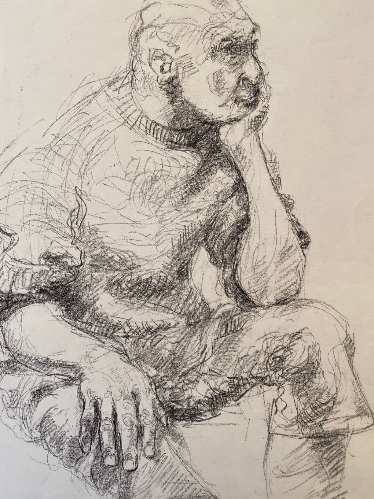 Figure Drawing by Hans van den Eijnde