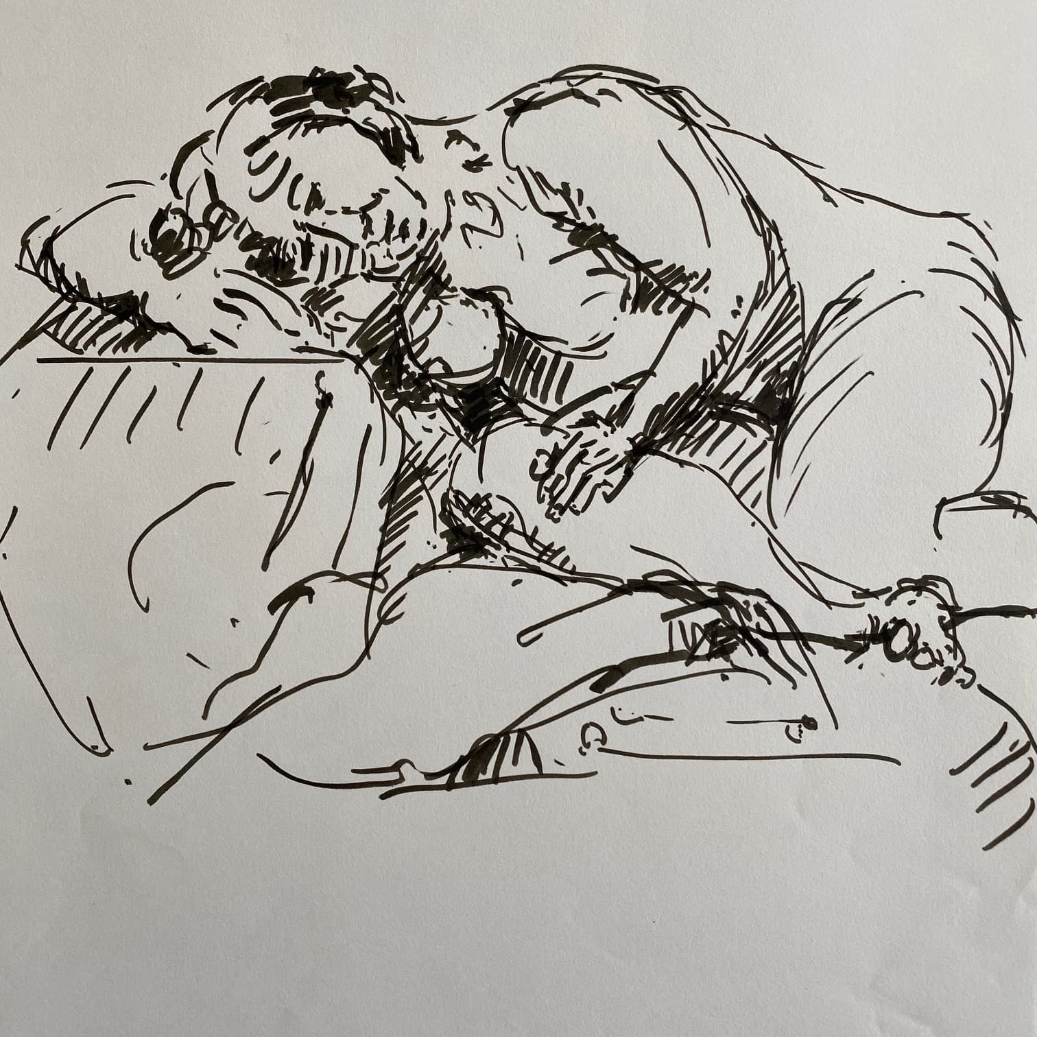 Figure Drawing by Hans van den Eijnde