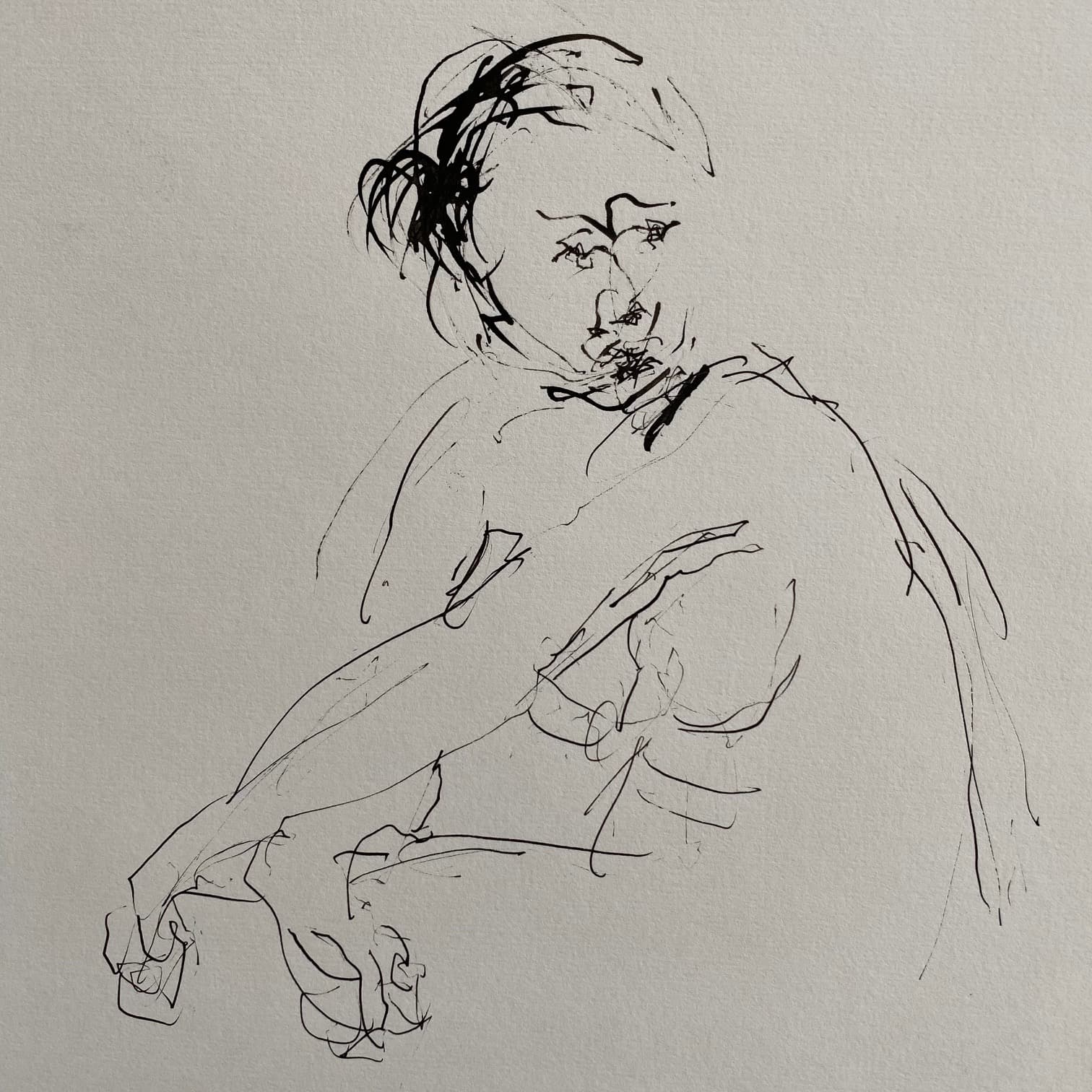 Figure Drawing by Hans van den Eijnde