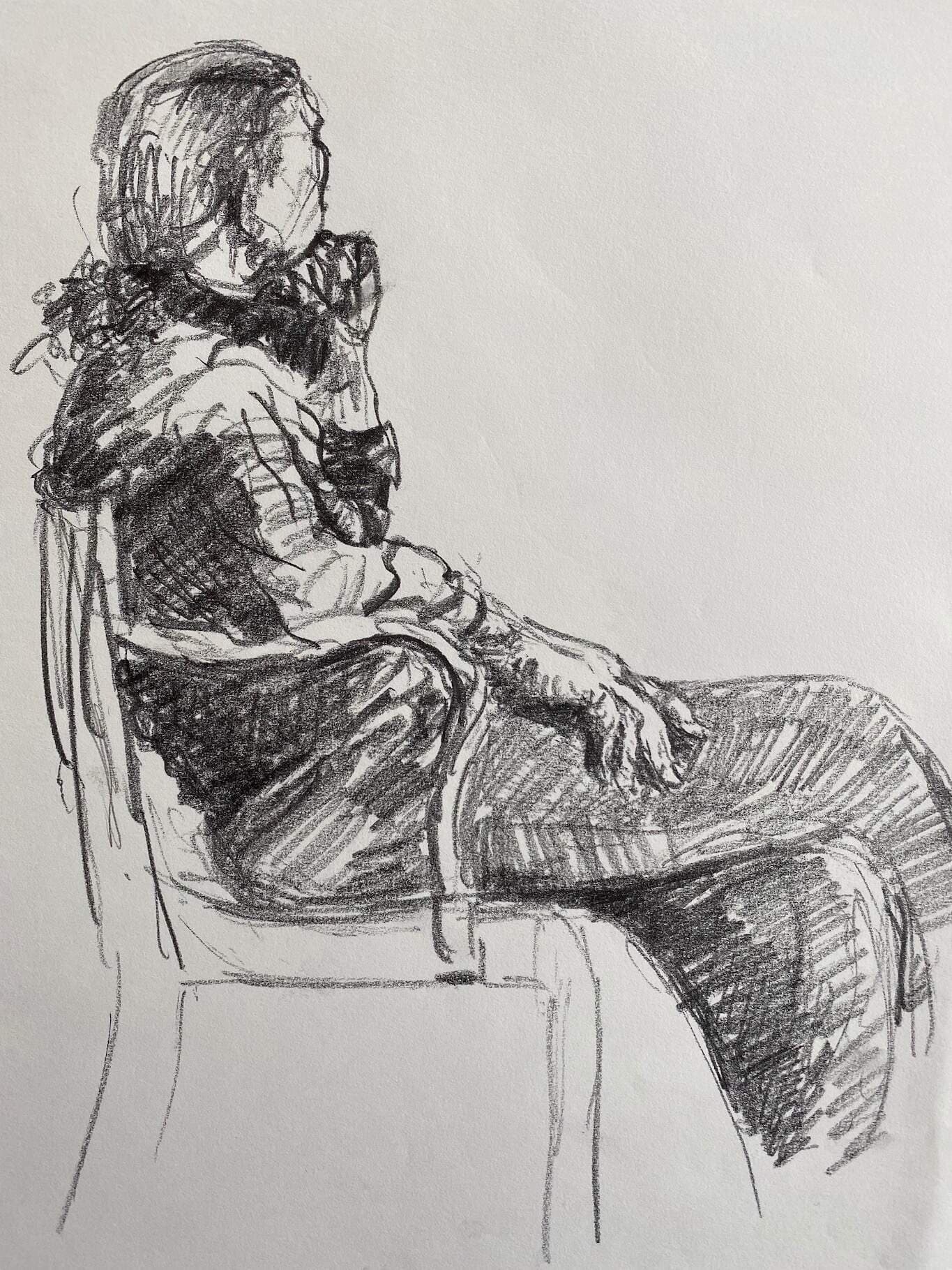 Figure Drawing by Hans van den Eijnde