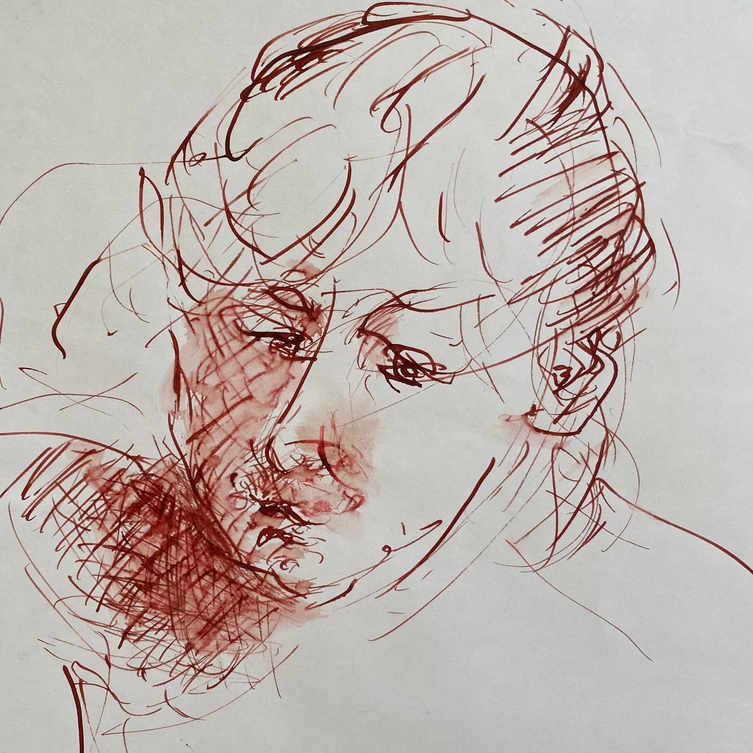 Portrait Drawing by Hans van den Eijnde