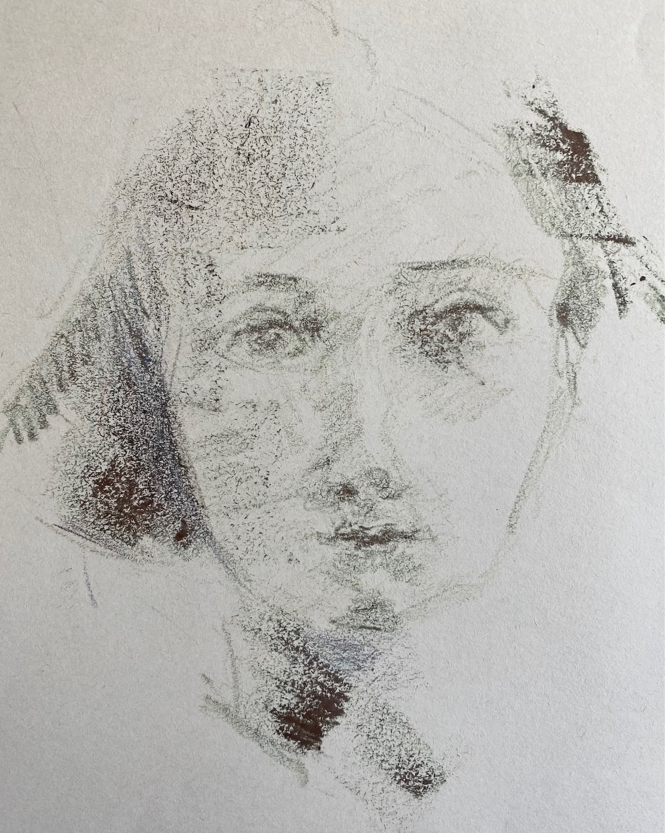 Portrait Drawing by Hans van den Eijnde
