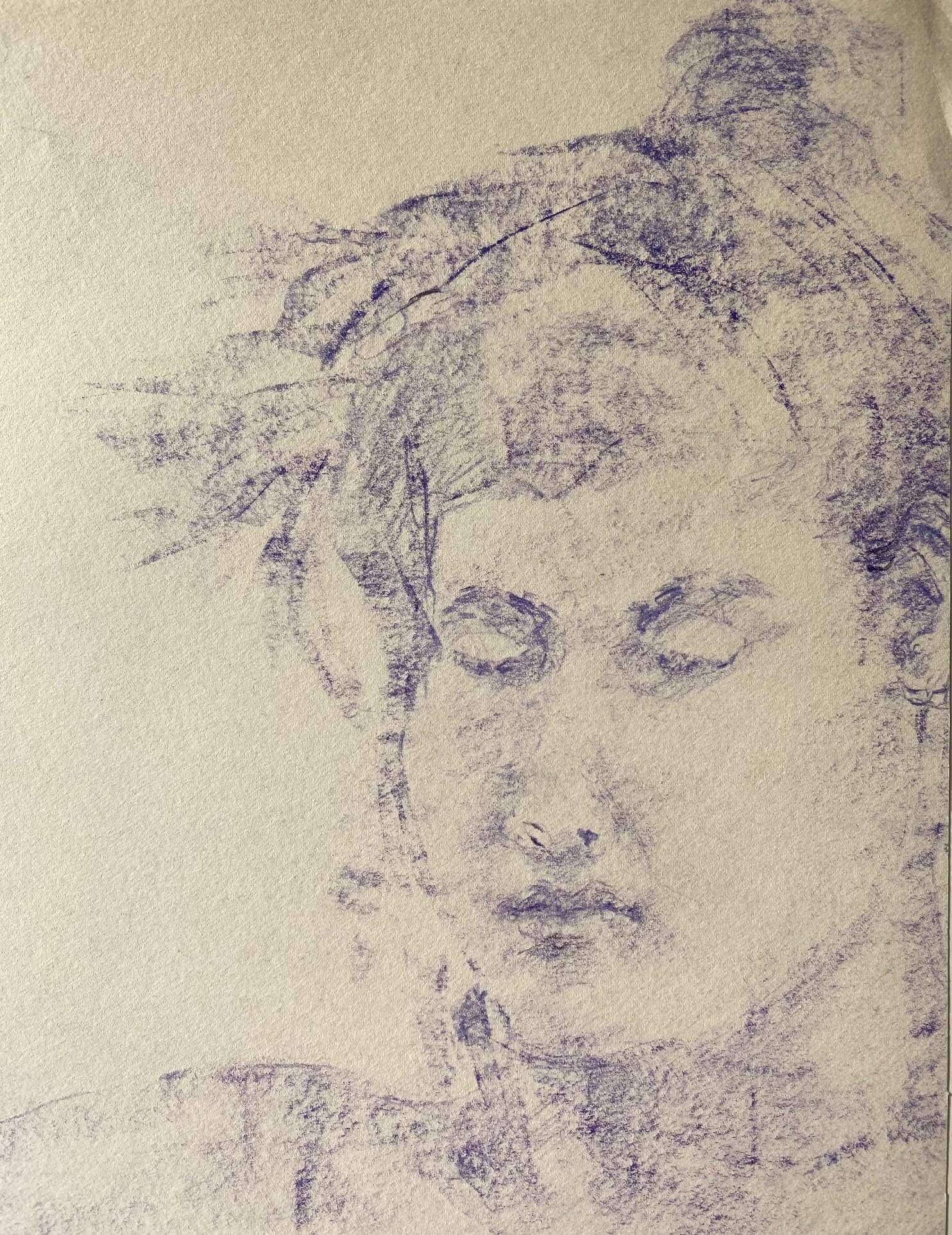 Portrait Drawing by Hans van den Eijnde