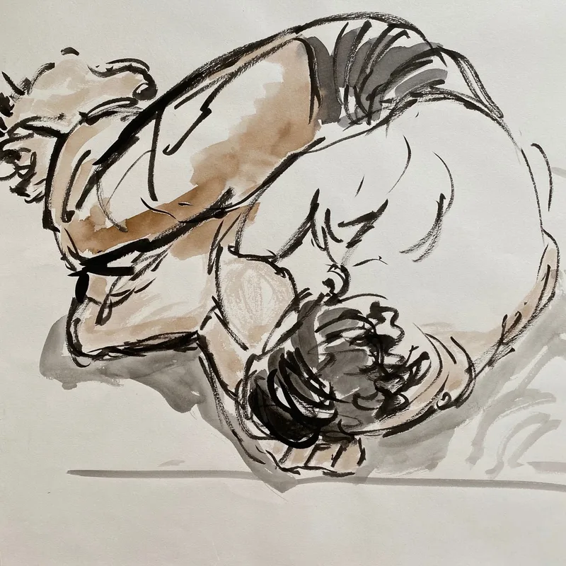 Figure Drawing by Hans van den Eijnde