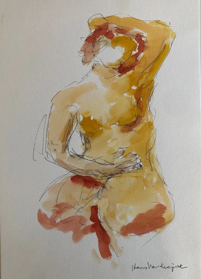 Figure Drawing by Hans van den Eijnde