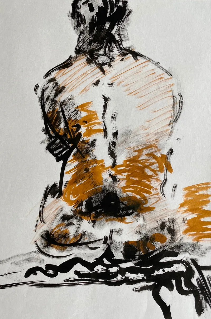 Figure Drawing by Hans van den Eijnde