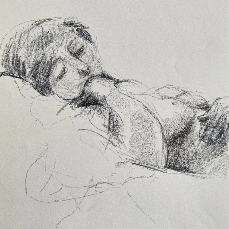 Figure Drawing by Hans van den Eijnde