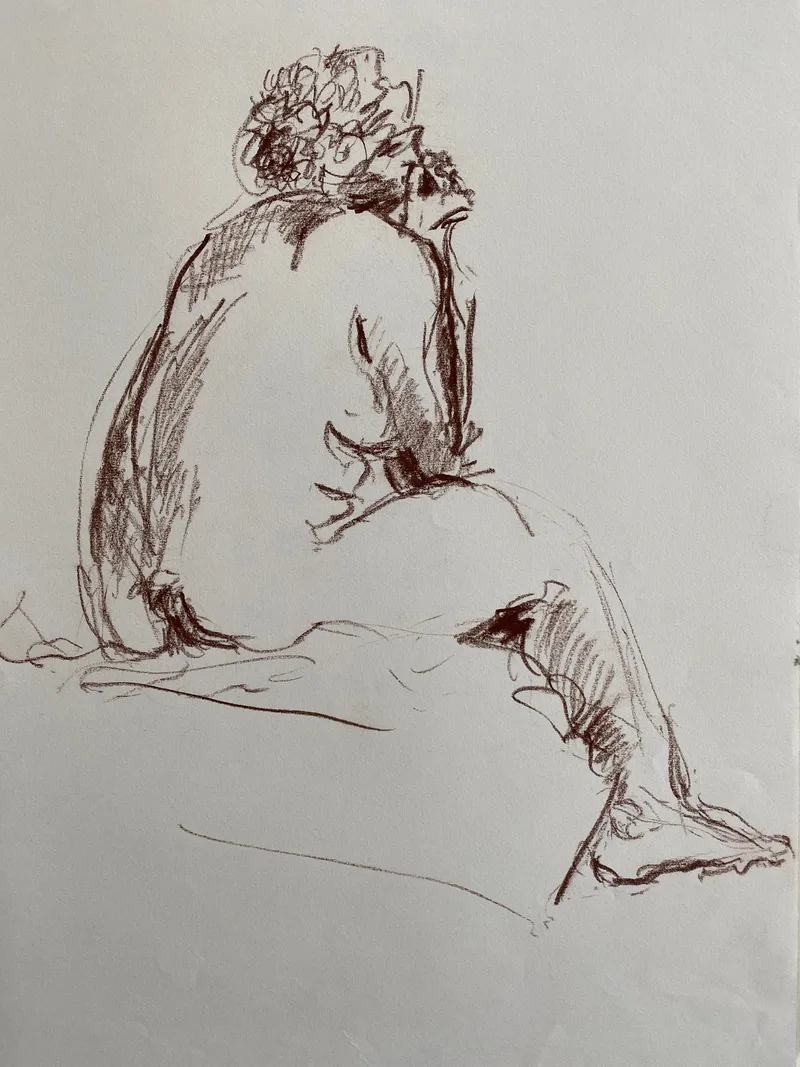 Figure Drawing by Hans van den Eijnde