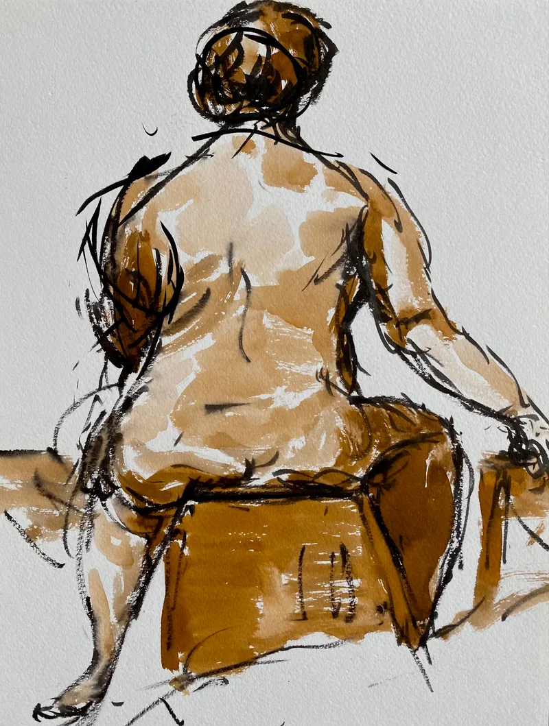Figure Drawing by Hans van den Eijnde