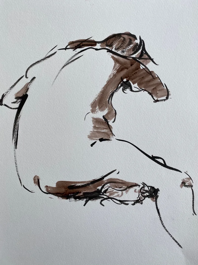 Figure Drawing by Hans van den Eijnde