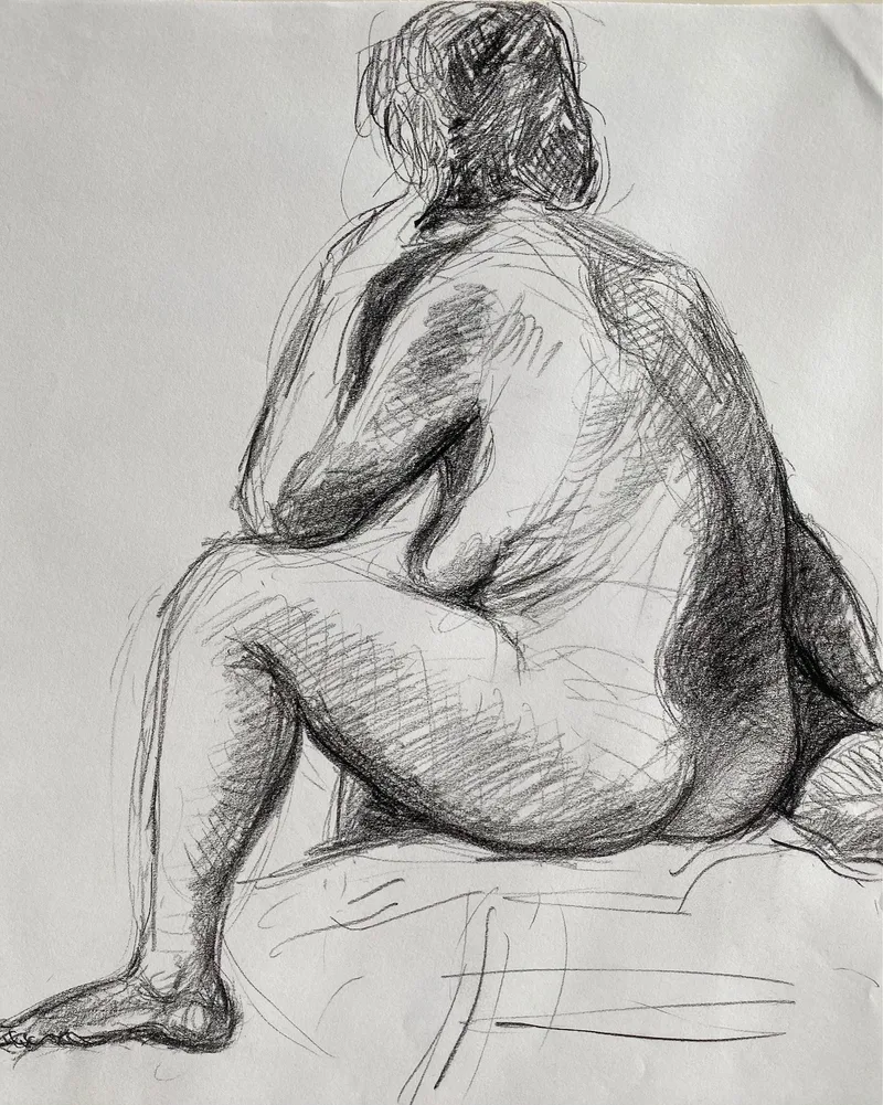 Figure Drawing by Hans van den Eijnde