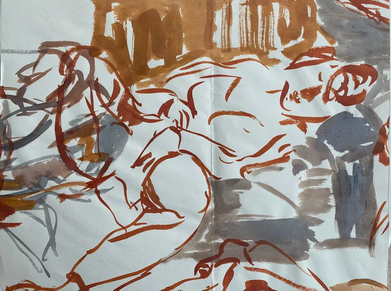 Figure Drawing by Hans van den Eijnde