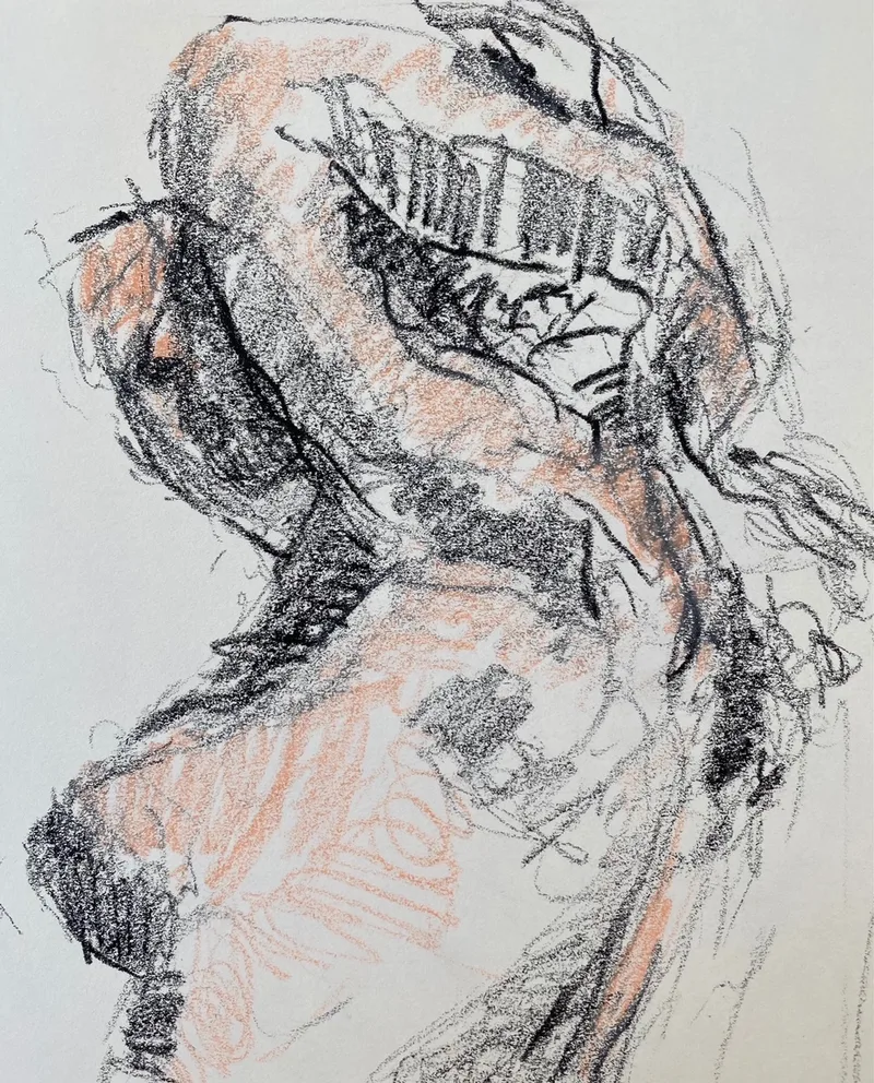 Figure Drawing by Hans van den Eijnde