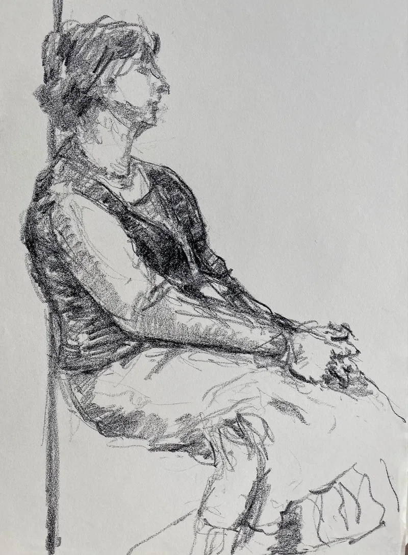 Figure Drawing by Hans van den Eijnde