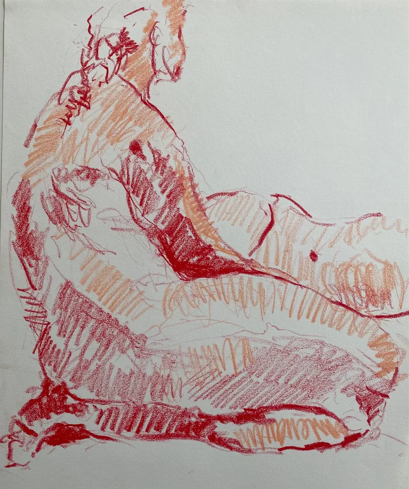 Figure Drawing by Hans van den Eijnde