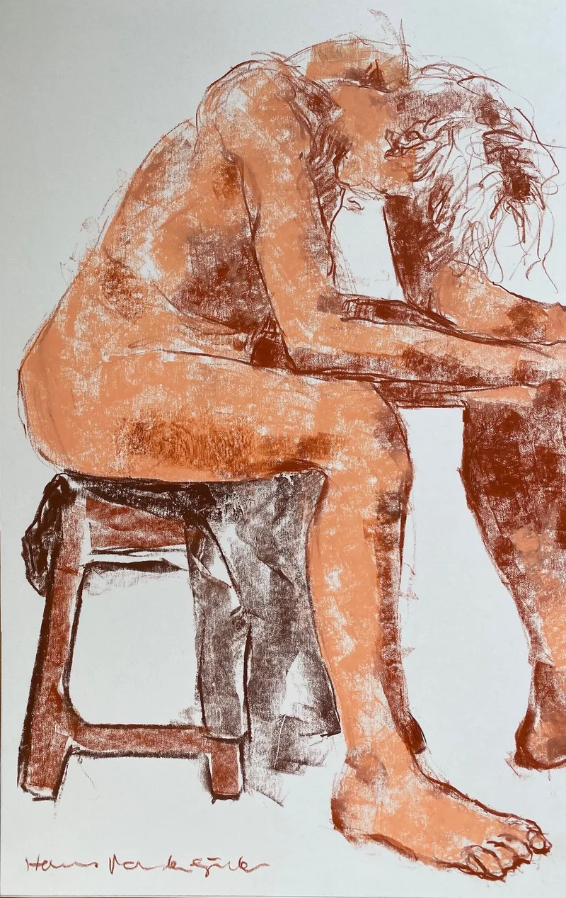 Figure Drawing by Hans van den Eijnde