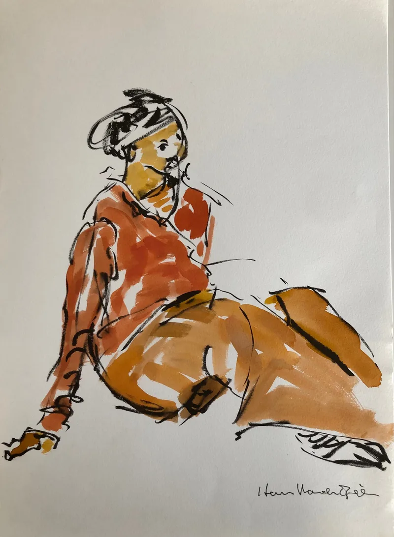 Figure Drawing by Hans van den Eijnde