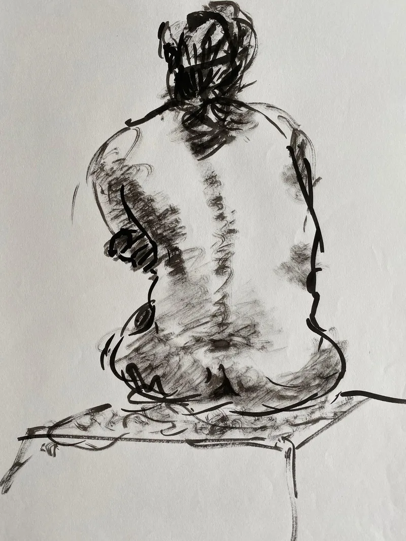 Figure Drawing by Hans van den Eijnde