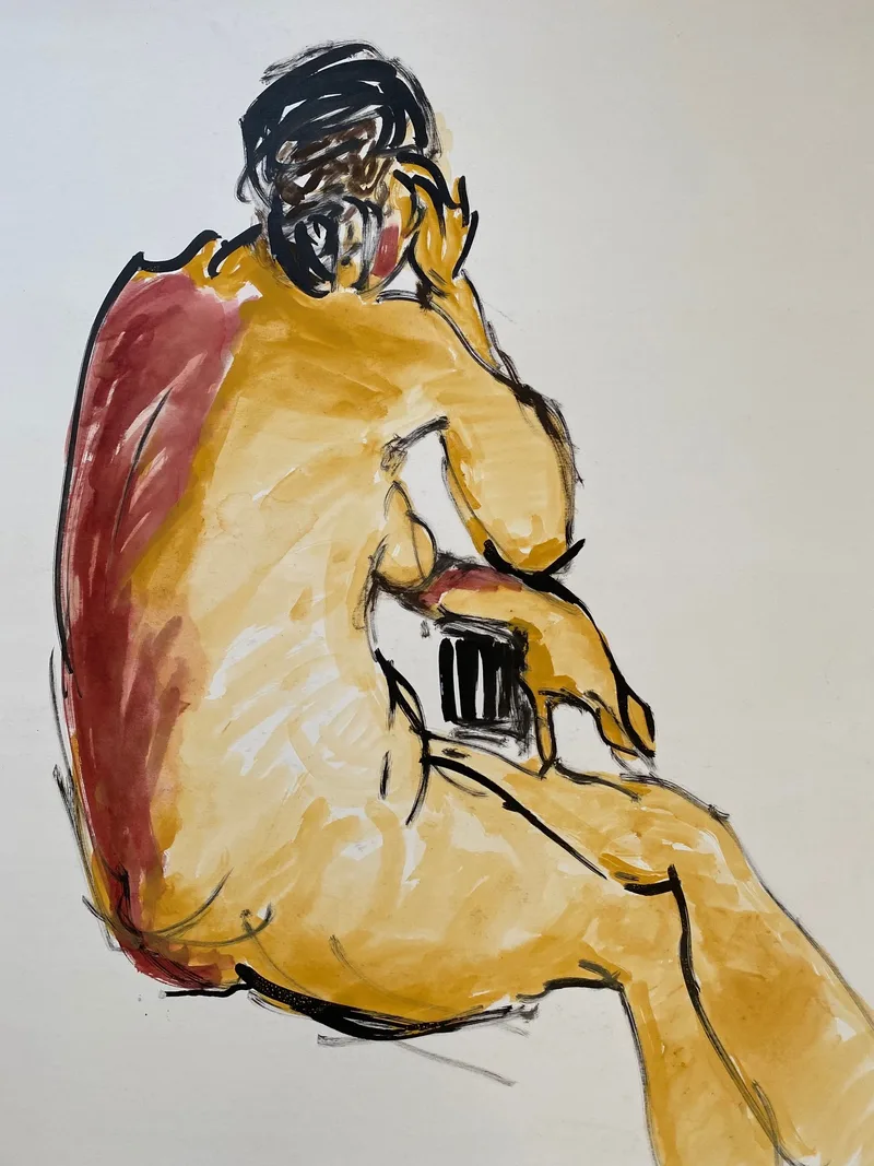Figure Drawing by Hans van den Eijnde