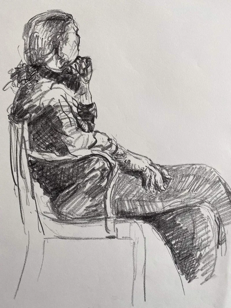 Figure Drawing by Hans van den Eijnde