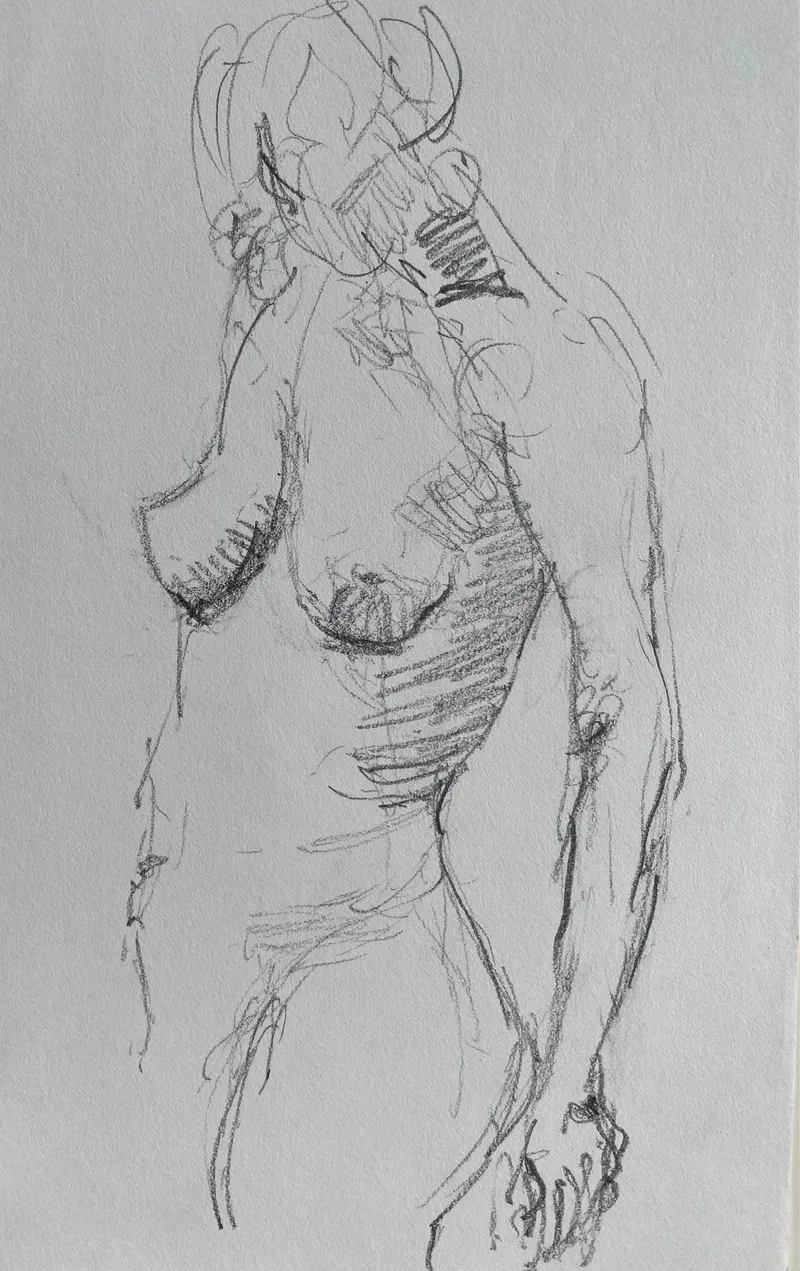 Figure Drawing by Hans van den Eijnde
