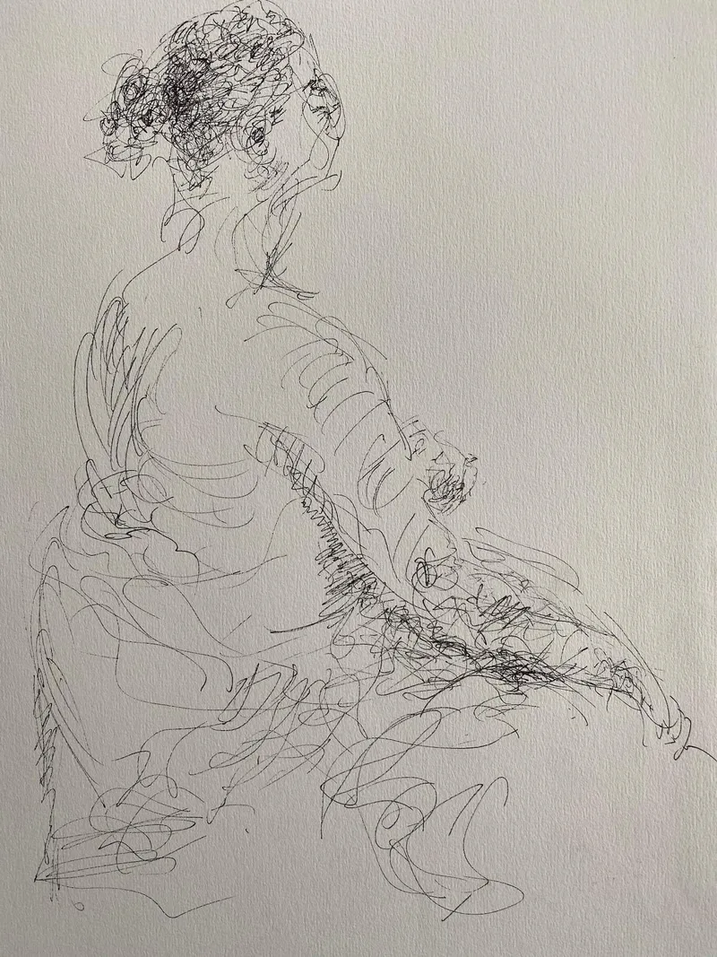 Figure Drawing by Hans van den Eijnde