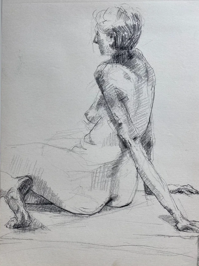 Figure Drawing by Hans van den Eijnde