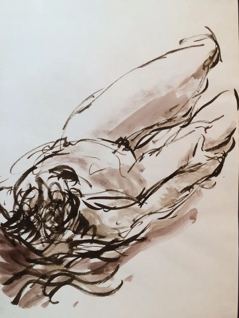 Figure Drawing by Hans van den Eijnde