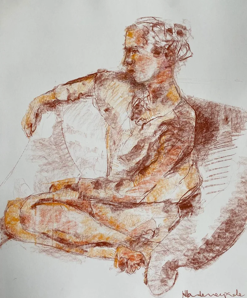 Figure Drawing by Hans van den Eijnde