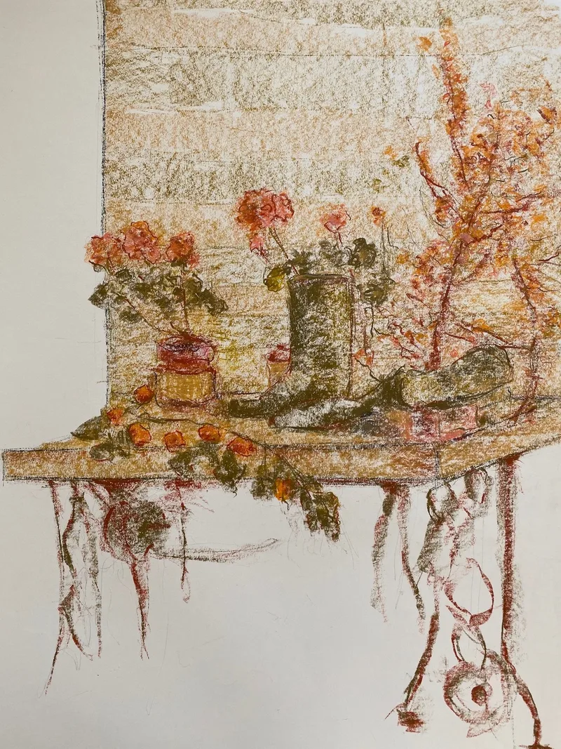Still Life Drawing by Hans van den Eijnde