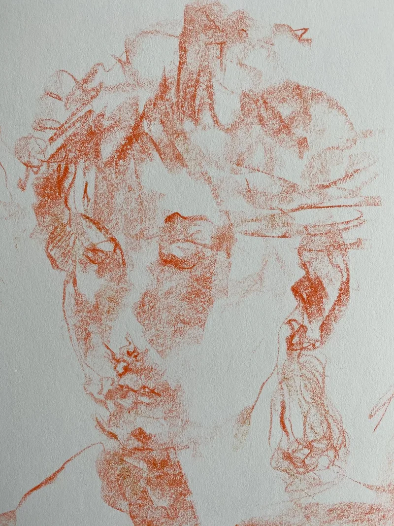 Portrait Drawing by Hans van den Eijnde