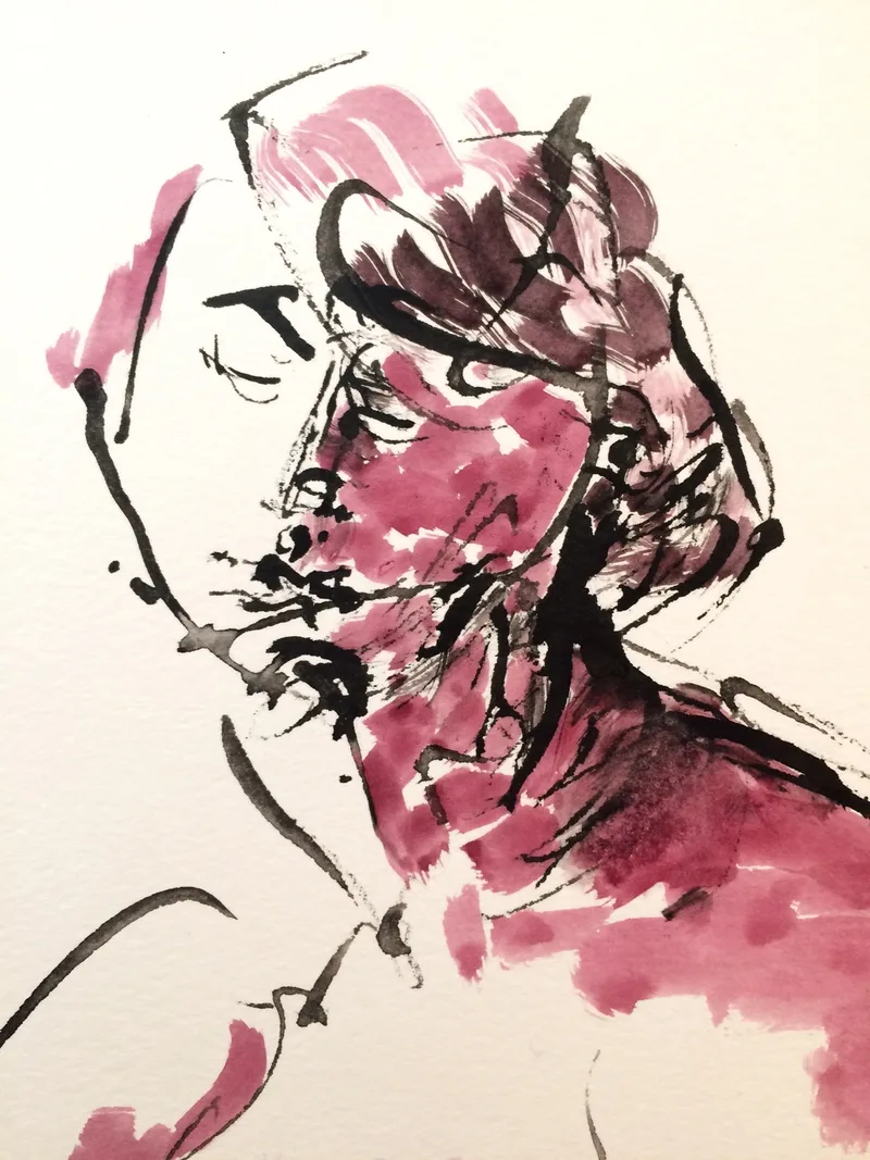 Portrait Drawing by Hans van den Eijnde
