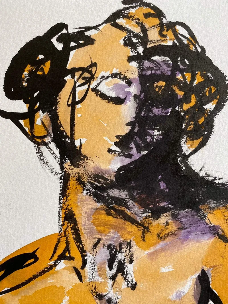 Portrait Drawing by Hans van den Eijnde