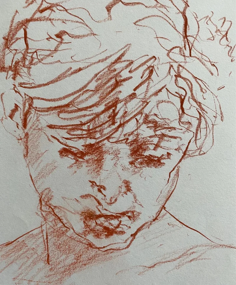 Portrait Drawing by Hans van den Eijnde