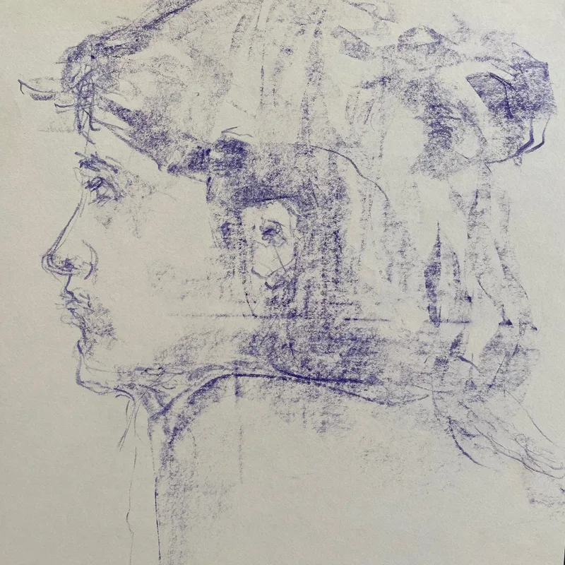 Portrait Drawing by Hans van den Eijnde