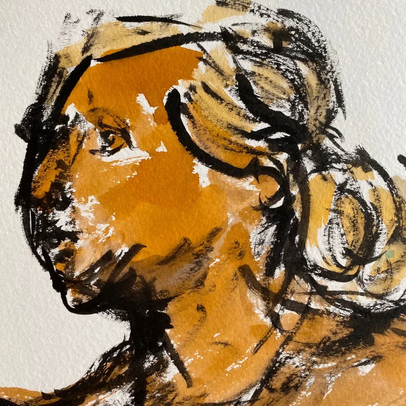 Portrait Drawing by Hans van den Eijnde