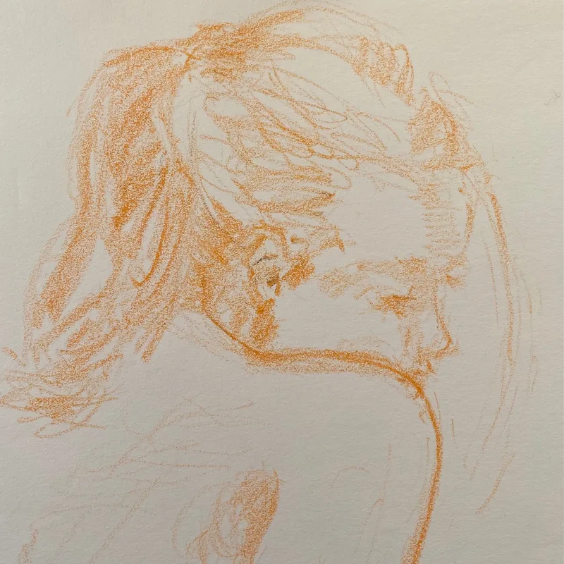 Portrait Drawing by Hans van den Eijnde