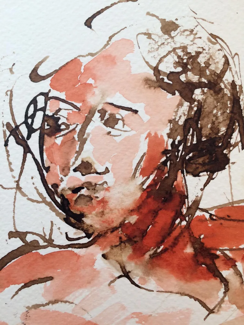 Portrait Drawing by Hans van den Eijnde