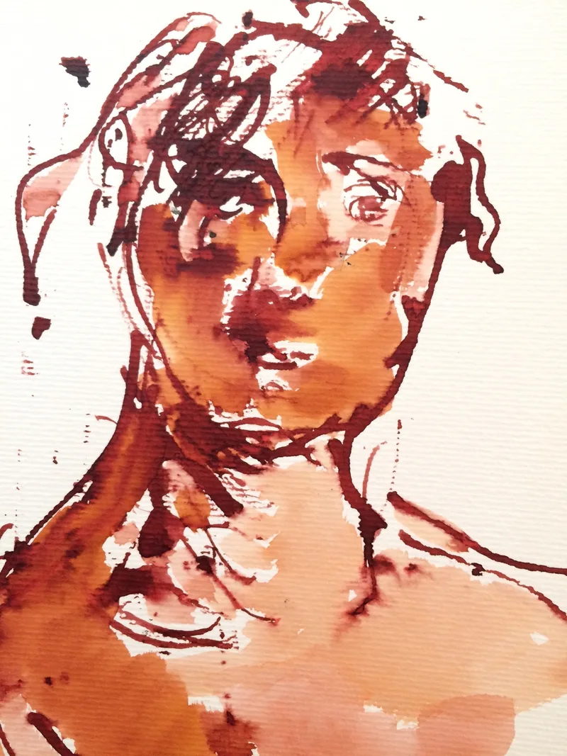 Portrait Drawing by Hans van den Eijnde