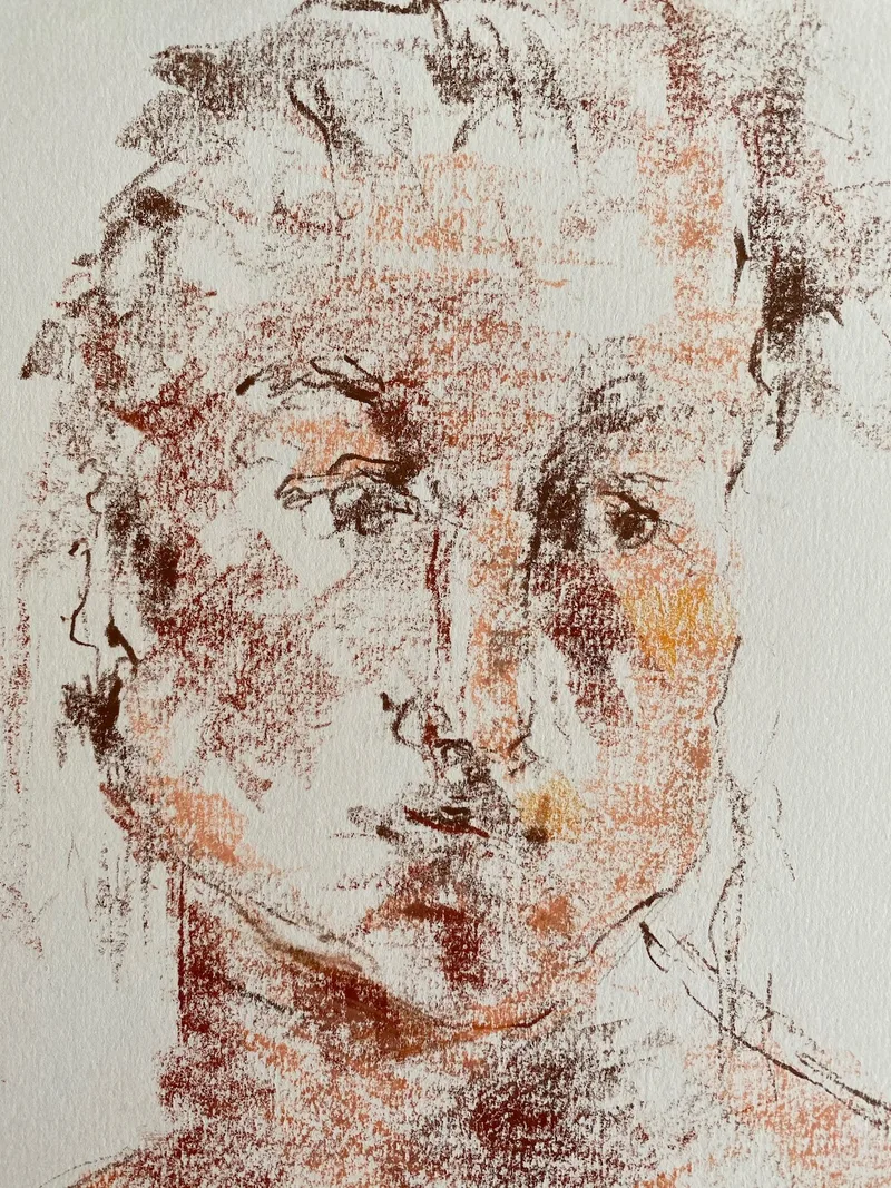 Portrait Drawing by Hans van den Eijnde