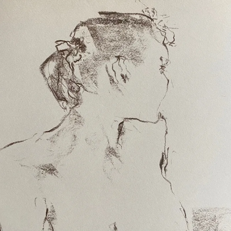 Portrait Drawing by Hans van den Eijnde