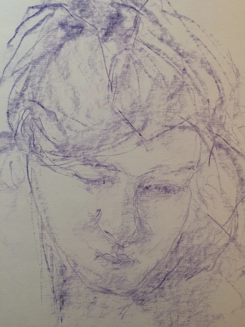 Portrait Drawing by Hans van den Eijnde