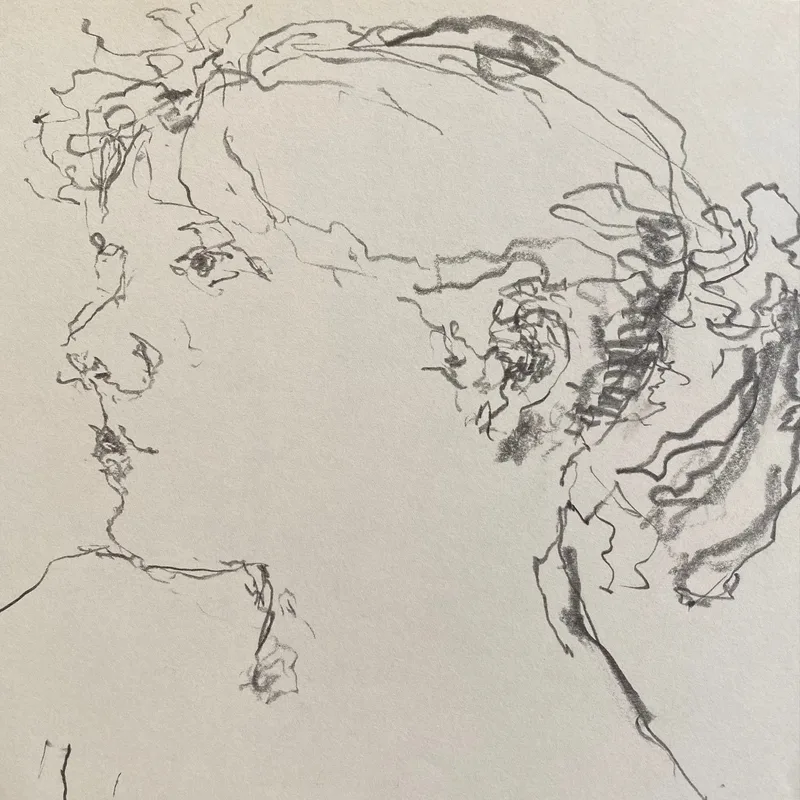 Portrait Drawing by Hans van den Eijnde