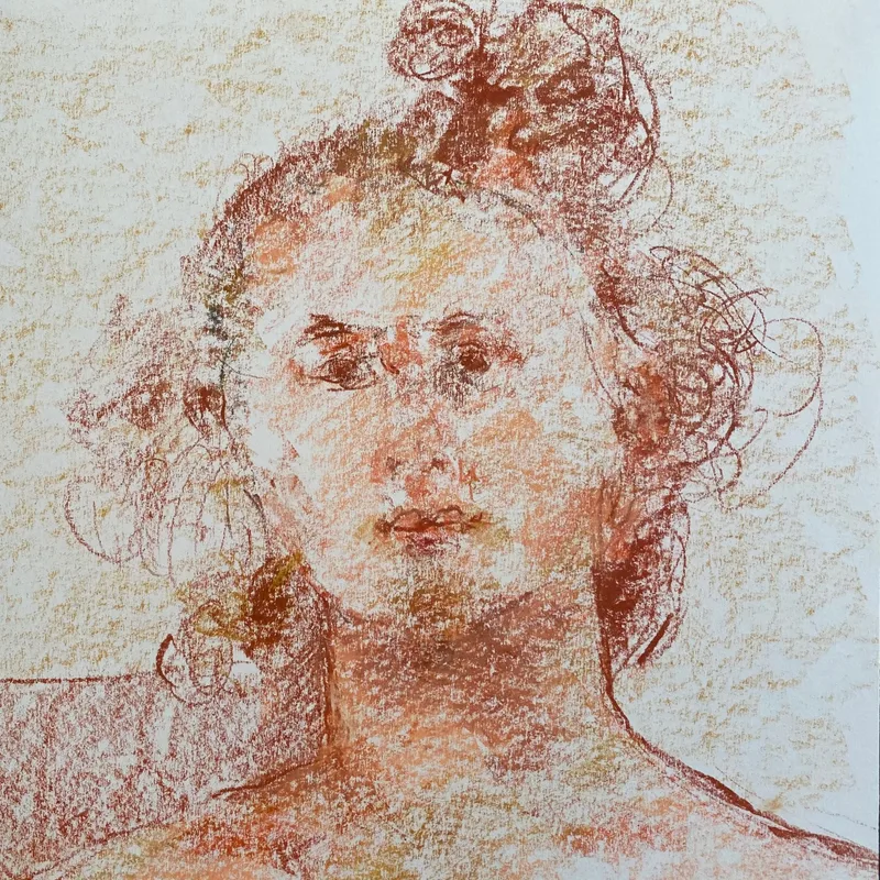 Portrait Drawing by Hans van den Eijnde