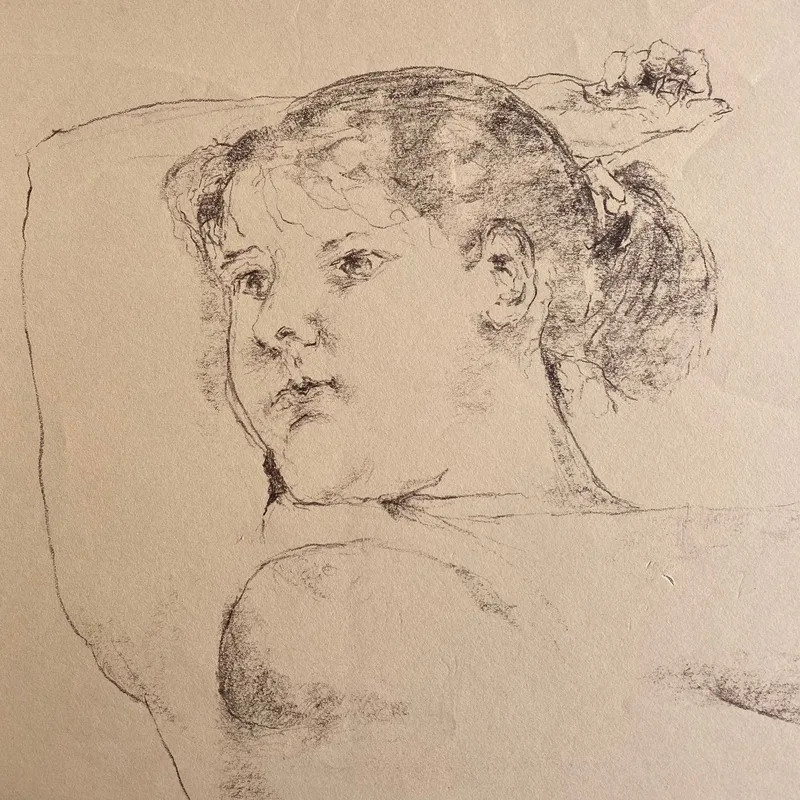 Portrait Drawing by Hans van den Eijnde